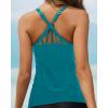 imageYonique Womens Tankini Top Only Athletic Swim Top Modest Tankini Swimsuit No BottomTeal