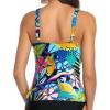imageYonique Womens Tankini Top Only Tummy Control Bathing Suit Top Ruffle Swimsuit Top V Neck Swim Tank Top No BottomColourful Flowers