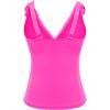 imageYonique Womens Tankini Top Only Tummy Control Bathing Suit Top Ruffle Swimsuit Top V Neck Swim Tank Top No BottomHot Pink