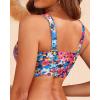 imageWomen Bikini Top Only  Supportive Swimsuit Top Large Bust Bathing Suit Top 2025 Cut Out Twist Swim TopColorful Floral