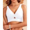 imageWomen Bikini Top Only  Supportive Swimsuit Top Large Bust Bathing Suit Top 2025 Cut Out Twist Swim TopWhite