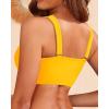 imageWomen Bikini Top Only  Supportive Swimsuit Top Large Bust Bathing Suit Top 2025 Cut Out Twist Swim TopYellow