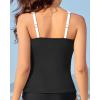 imageYonique Tankini Tops for Women Swimwear Top Only Tummy Control Swim Top Modest Tank Top Bathing Suits No BottomBlack and White