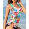 imageYonique Tankini Tops for Women Swimwear Top Only Tummy Control Swim Top Modest Tank Top Bathing Suits No BottomColorful Floral