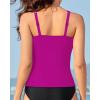 imageYonique Tankini Tops for Women Swimwear Top Only Tummy Control Swim Top Modest Tank Top Bathing Suits No BottomPurple