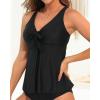 imageYonique Womens Flowy Tankini Tops Only Modest Swim Tops Loose Fit Bathing Suit Tops No BottomBlack