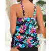 imageYonique Womens Flowy Tankini Tops Only Modest Swim Tops Loose Fit Bathing Suit Tops No BottomMulti Floral