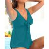 imageYonique Womens Flowy Tankini Tops Only Modest Swim Tops Loose Fit Bathing Suit Tops No BottomTeal