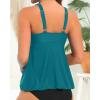 imageYonique Womens Flowy Tankini Tops Only Modest Swim Tops Loose Fit Bathing Suit Tops No BottomTeal