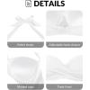 imageYonique Women Halter Bikini Top Push Up Swimsuit Top Retro Swim Top Twist Front Bathing Suit Top OnlyWhite
