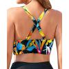 imageYonique Women Plus Size Bikini Top Only Large Bust Swim Top Full Coverage Swimsuit Top Sport Bra Bathing Suit Top No BottomColorful