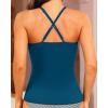 imageWomen Tankini Swim Top Only  High Neck Bathing Suit Tops Tummy Control Tank Top No BottomTeal