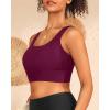 imageYonique Women Sports Bra Bikini Top Swim Bra Athletic Swim Top Scoop Neck Bathing SuitMaroon