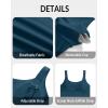 imageYonique Women Sports Bra Bikini Top Swim Bra Athletic Swim Top Scoop Neck Bathing SuitTeal