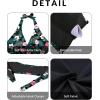 imageYonique Womens Plus Size Bikini Tops Only Halter Swimsuit Top Large Bust Swim Top V Neck Bathing Suit TopsBlack Floral