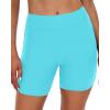 imageYonique Womens Swim Shorts High Waisted Swim Bottoms Tummy Control Bathing Suit Bottom Boy ShortsAvailable in PlusBlue