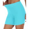 imageYonique Womens Swim Shorts High Waisted Swim Bottoms Tummy Control Bathing Suit Bottom Boy ShortsAvailable in PlusBlue