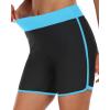 imageYonique Womens Swim Shorts High Waisted Swim Bottoms Tummy Control Bathing Suit Bottom Boy ShortsAvailable in PlusBlue Black