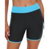 imageYonique Womens Swim Shorts High Waisted Swim Bottoms Tummy Control Bathing Suit Bottom Boy ShortsAvailable in PlusBlue Black