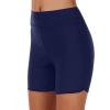 imageYonique Womens Swim Shorts High Waisted Swim Bottoms Tummy Control Bathing Suit Bottom Boy ShortsAvailable in PlusDark Blue