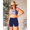 imageYonique Womens Swim Shorts High Waisted Swim Bottoms Tummy Control Bathing Suit Bottom Boy ShortsAvailable in PlusDark Blue