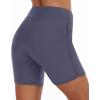 imageYonique Womens Swim Shorts High Waisted Swim Bottoms Tummy Control Bathing Suit Bottom Boy ShortsAvailable in PlusGrey