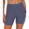 imageYonique Womens Swim Shorts High Waisted Swim Bottoms Tummy Control Bathing Suit Bottom Boy ShortsAvailable in PlusGrey