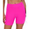 imageYonique Womens Swim Shorts High Waisted Swim Bottoms Tummy Control Bathing Suit Bottom Boy ShortsAvailable in PlusHot Pink