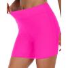 imageYonique Womens Swim Shorts High Waisted Swim Bottoms Tummy Control Bathing Suit Bottom Boy ShortsAvailable in PlusHot Pink