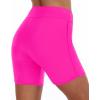 imageYonique Womens Swim Shorts High Waisted Swim Bottoms Tummy Control Bathing Suit Bottom Boy ShortsAvailable in PlusHot Pink