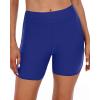 imageYonique Womens Swim Shorts High Waisted Swim Bottoms Tummy Control Bathing Suit Bottom Boy ShortsAvailable in PlusRoyal Blue