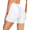imageYonique Womens Swim Shorts High Waisted Swim Bottoms Tummy Control Bathing Suit Bottom Boy ShortsAvailable in PlusWhite 01