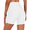 imageYonique Womens Swim Shorts High Waisted Swim Bottoms Tummy Control Bathing Suit Bottom Boy ShortsAvailable in PlusWhite
