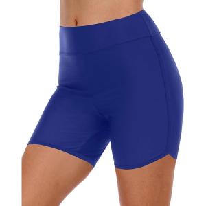 imageYonique Womens Swim Shorts High Waisted Swim Bottoms Tummy Control Bathing Suit Bottom Boy ShortsAvailable in PlusRoyal Blue