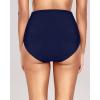 imageYonique Women High Waisted Bikini Bottom Full Coverage Swimsuit Bottom Ruched Bathing Suit Bottom Only