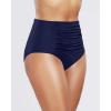 imageYonique Women High Waisted Bikini Bottom Full Coverage Swimsuit Bottom Ruched Bathing Suit Bottom Only