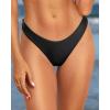 imageYonique Women Thong Bikini Bottom Bathing Suit BottomBlack