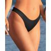 imageYonique Women Thong Bikini Bottom Bathing Suit BottomBlack