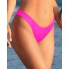 imageYonique Women Thong Bikini Bottom Bathing Suit BottomHot Pink