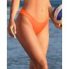 imageYonique Women Thong Bikini Bottom Bathing Suit BottomNeon Orange
