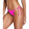 imageYonique Women Thong Bikini Bottom Bathing Suit BottomNeon Pink