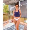 imageYonique Women Thong Bikini Bottom Bathing Suit BottomWhite