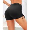 imageYonique Womens Swim Shorts High Waisted Bathing Suit Bottoms Tummy Control Boy Shorts Board ShortsBlack