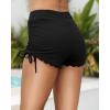 imageYonique Womens Swim Shorts High Waisted Bathing Suit Bottoms Tummy Control Boy Shorts Board ShortsBlack1