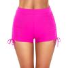 imageYonique Womens Swim Shorts High Waisted Bathing Suit Bottoms Tummy Control Boy Shorts Board ShortsHot Pink