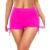 imageYonique Womens Swim Shorts High Waisted Bathing Suit Bottoms Tummy Control Boy Shorts Board ShortsHot Pink