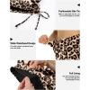 imageYonique Womens Swim Shorts High Waisted Bathing Suit Bottoms Tummy Control Boy Shorts Board ShortsLeopard