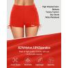 imageYonique Womens Swim Shorts High Waisted Bathing Suit Bottoms Tummy Control Boy Shorts Board ShortsRed