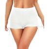 imageYonique Womens Swim Shorts High Waisted Bathing Suit Bottoms Tummy Control Boy Shorts Board ShortsWhite