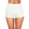 imageYonique Womens Swim Shorts High Waisted Bathing Suit Bottoms Tummy Control Boy Shorts Board ShortsWhite